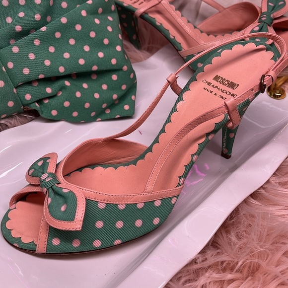 MOSCHINO VINTAGE SET Shoes & Purse - Picture 3 of 11